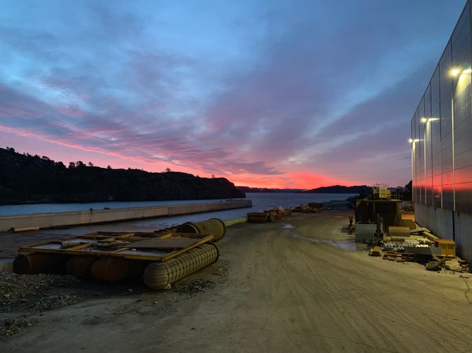 Soloppgang slipp hanøytangen